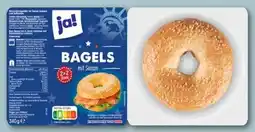 REWE Center ja! Bagels mit Sesam Angebot