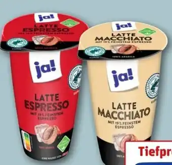 REWE Center ja! Latte Espresso Angebot