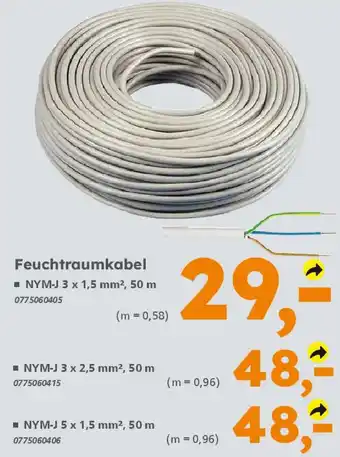 Globus Baumarkt Feuchtraumkabel Angebot