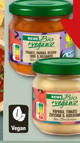 REWE Rewe Bio Streichcreme Paprika Tomate Zucchini & Aubergine Vegan Angebot