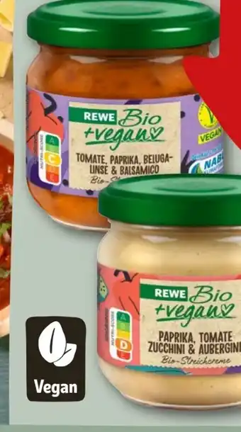 REWE Rewe Bio Streichcreme Paprika Tomate Zucchini & Aubergine Vegan Angebot