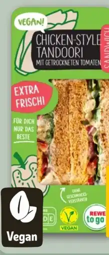 REWE Rewe to go Sandwich Vegan Chicken-Style Tandoori Angebot