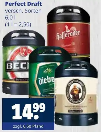 Getränkewelt Beck's oder hasseröder oder diebels oder franziskaner perfect draft Angebot