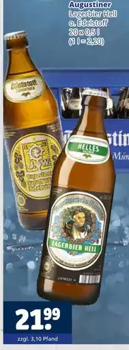 Getränkewelt Augustiner lagerbier hell oder edelstoff Angebot