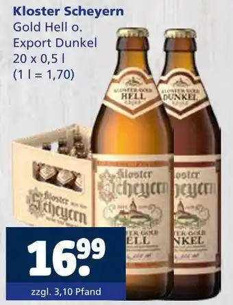 Getränkewelt Kloster scheyern gold hell oder export dunkel Angebot