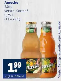 Getränkewelt Amecke säfte Angebot