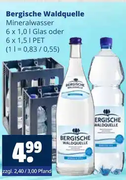 Getränkewelt Bergische waldquelle mineralwasser Angebot