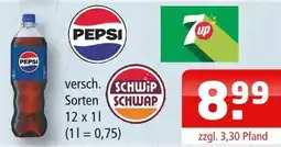 Getränke Oase Pepsi oder 7up oder schwip schwap Angebot