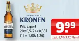 Getränke Oase Dortmunder kronen pils oder export Angebot