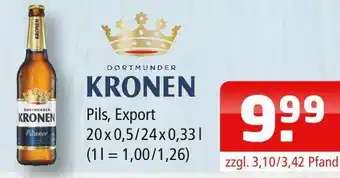 Getränke Oase Dortmunder kronen pils oder export Angebot