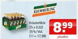 Getränke Oase Kuemmerling kräuterlikör Angebot