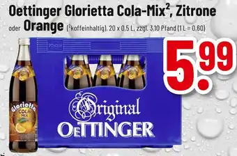 trinkgut Oettinger glorietta cola-mix oder zitrone oder orange Angebot