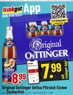 trinkgut Oettinger original oettinger oetea pfirsich eistee auch zuckerfrei Angebot