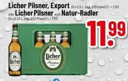 trinkgut Licher pilsner, export oder pilsner auch natur-radler Angebot