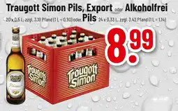 trinkgut Traugott simon pils, export oder alkoholfrei pils Angebot