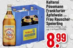 trinkgut Possmann frankfurter äpfelwein oder frau rauscher speierling Angebot