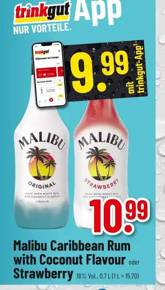 trinkgut Malibu caribbean rum with coconut flavour oder strawberry Angebot