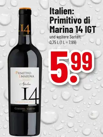 trinkgut Contessa marina primitivo di marina 14 igt Angebot