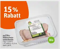 tegut Bio-hähnchenunterkeule Angebot