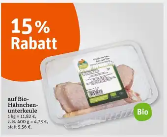 tegut Bio-hähnchenunterkeule Angebot