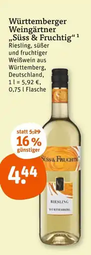 tegut Württemberger weingärtner süß & fruchtig Angebot