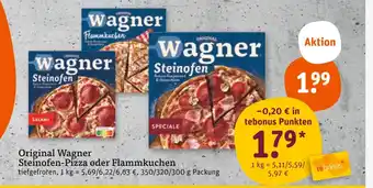 tegut Wagner original wagner steinofen-pizza oder flammkuchen Angebot