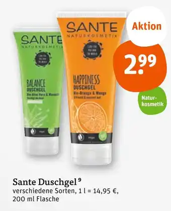 tegut Sante duschgel Angebot