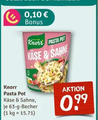 nahkauf Knorr pasta pot Angebot