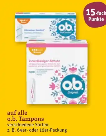 tegut O.b. 15-fach punkte Angebot