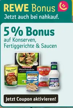 nahkauf Rewe 5% bonus Angebot