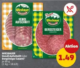 PENNY Wiesbauer hendl aufschnitt oder bergsteiger salami Angebot