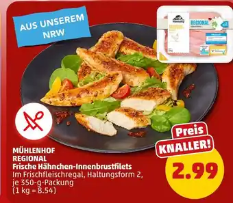 PENNY Mühlenhof frische hähnchen-innenbrustfilets Angebot