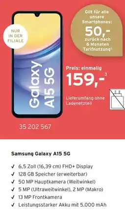 Tchibo Samsung galaxy a15 5g Angebot