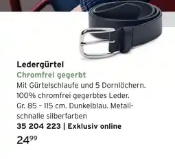 Tchibo Ledergürtel Angebot