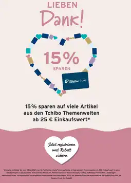 Tchibo Tchibo 15% sparen Angebot