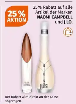 Müller Naomi campbell und j.lo. 25% rabatt Angebot