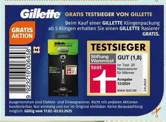 Müller Gratis testsieger von gillette Angebot