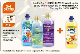 Müller Kuschelweich weichspüler Angebot