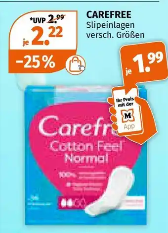 Müller Carefree slipeinlagen Angebot