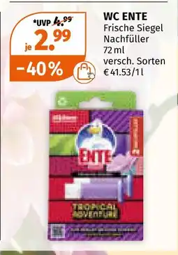 Müller Wc ente frische siegel nachfüller Angebot