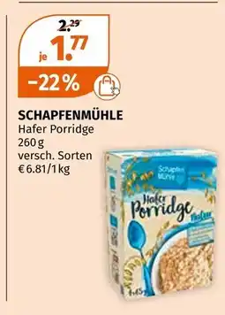 Müller Schapfenmühle hafer porridge Angebot