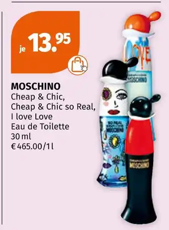 Müller Moschino cheap & chic, cheap & chic so real, i love love Angebot