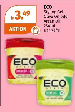 Müller Eco styling gel olive oil oder argan oil Angebot