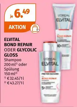 Müller L'oreal elvital bond repair oder glycolic gloss Angebot