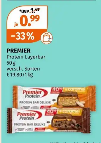 Müller Premier protein layerbar Angebot