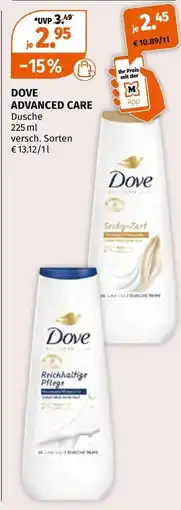 Müller Dove advanced care dusche Angebot