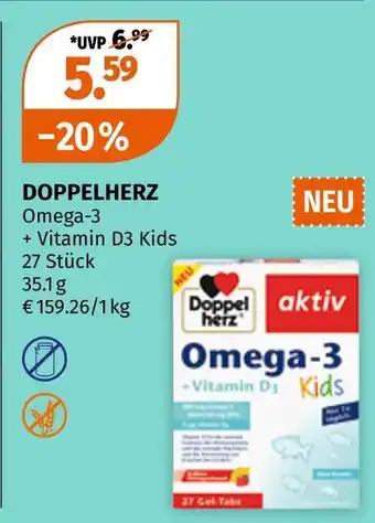 Müller Doppelherz omega-3 + vitamin d3 kids Angebot