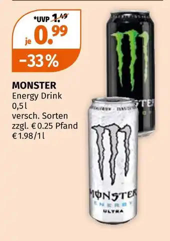 Müller Monster energy drink Angebot