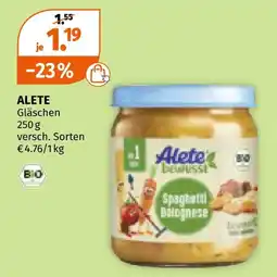 Müller Alete gläschen Angebot