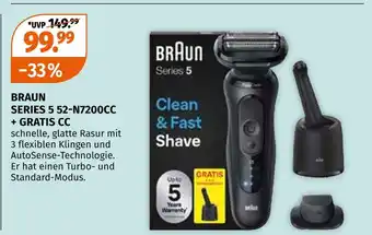 Müller Braun series 5 52-n7200cc + gratis cc Angebot